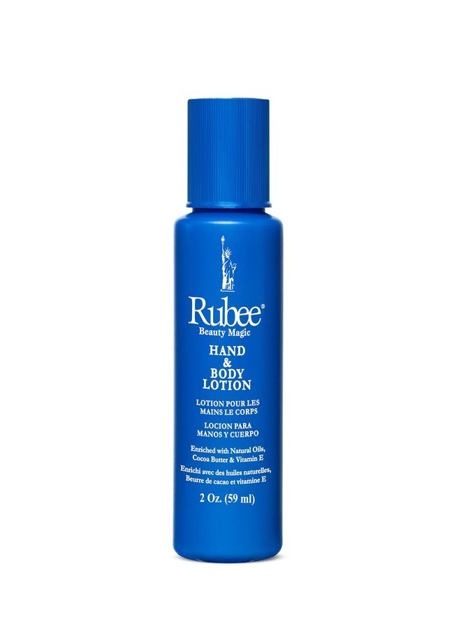 ريوبي لوشن روبي للجسم واليدين - عبوة من 4 لوشن غير دهني للنساء والرجال - 2 أونصة من لوشن زبدة الكاكاو للبشرة شديدة الجفاف - مرطب بمستخلصات عشبية وفيتامين هـ - Image 2